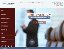 Tablet Screenshot of laslaw.com